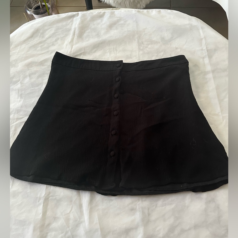 Kendall & Kylie, Pac Sun Black Mini Skirt, Floral Print, Medium